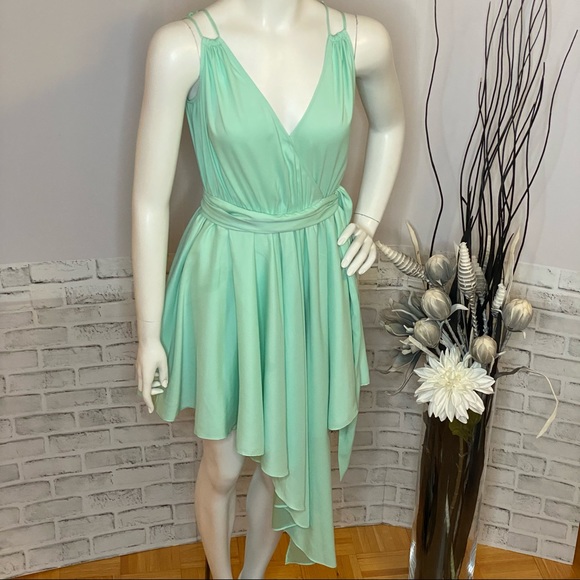 Guess by Marciano Asymmetrical Mint Wrap Dress **MINT CONDITION** - Picture 4 of 13